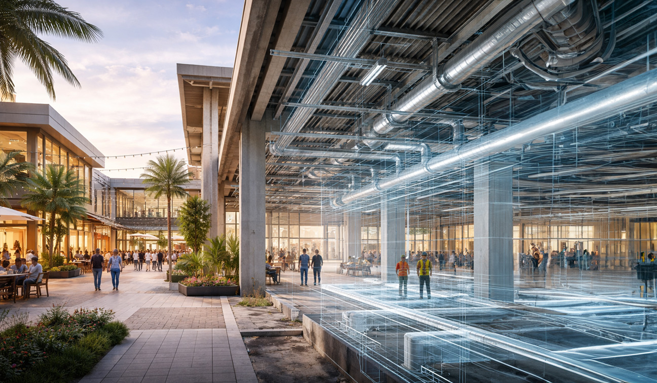 BIM Coordination for a Commercial Lifestyle Center